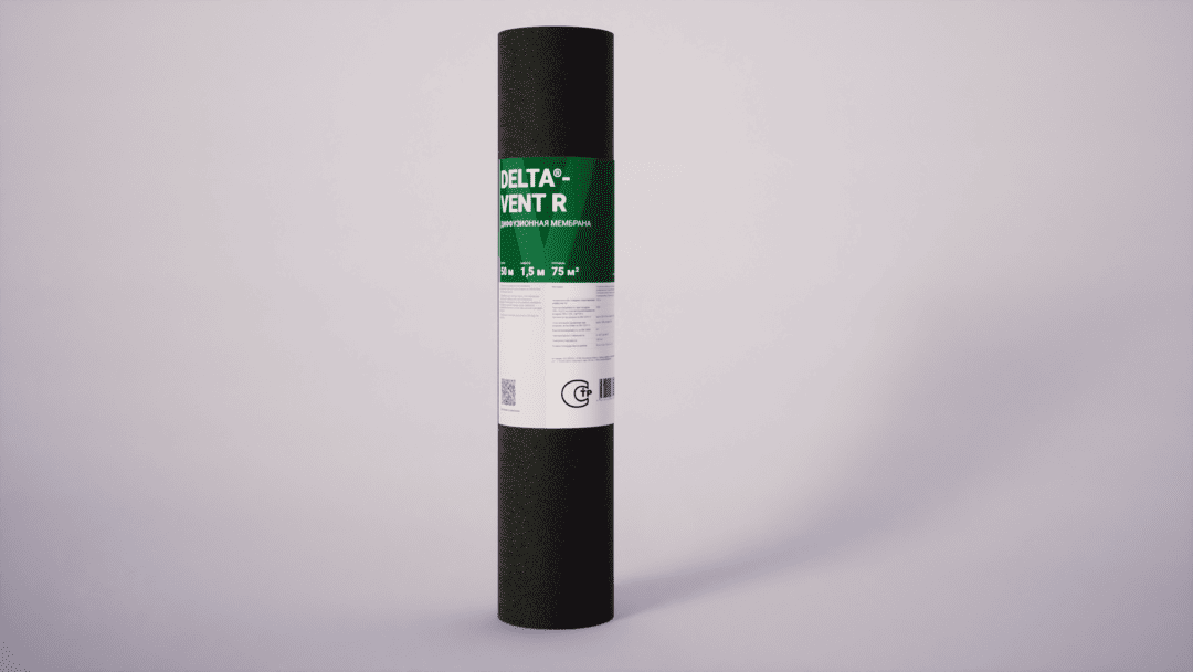 DELTA®-VENT R Диффузионная мембрана для монтажа по утеплителю или сплошному настилу